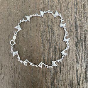 Sterling Silver Dolphin Bracelet
